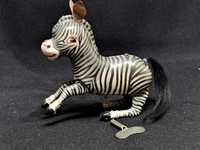 Большая Винтажная заводная жестяная игрушка Jumping Zebra