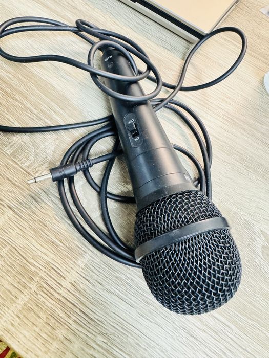 Ручной микрофон, подключение 3,5
