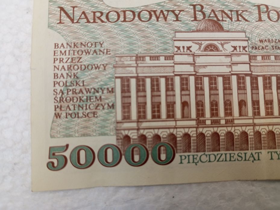 Banknot 50 000 z 1993 roku - super stan