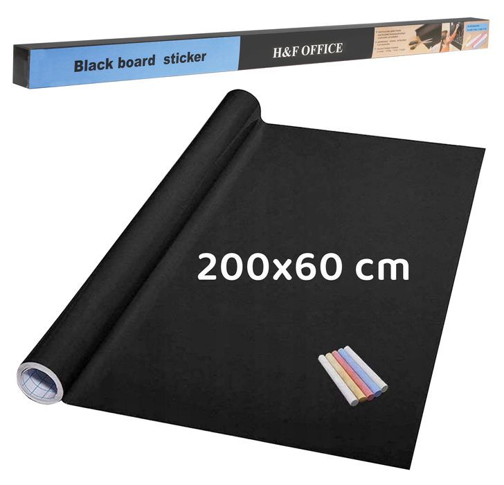 Samoprzylepna Tablica Kredowa Dla Dzieci 3+ Elastyczna Mata 200X60 Cm