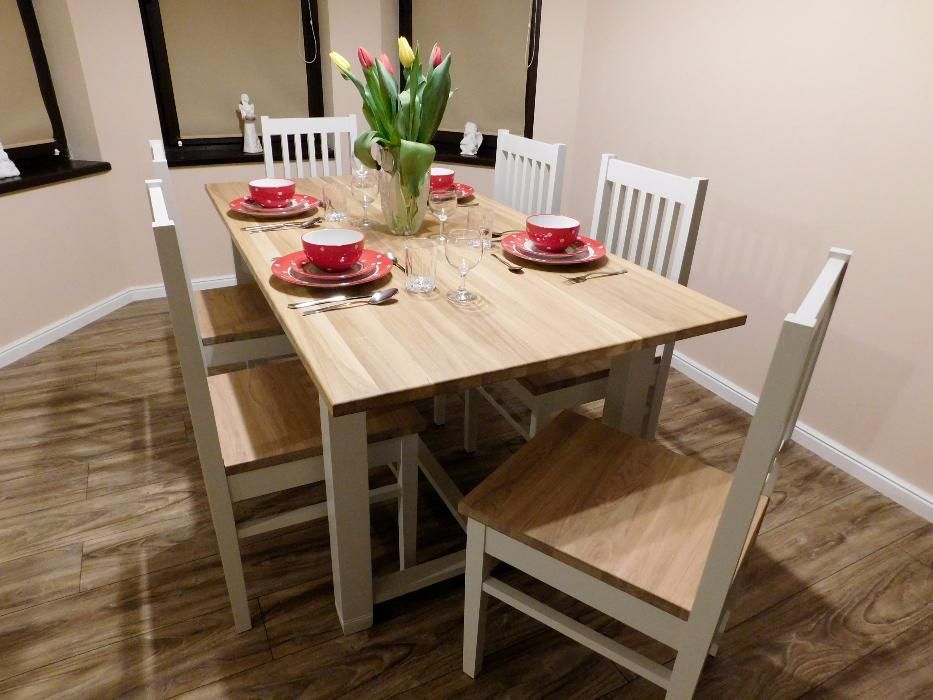 Stół do jadalni, retro, drewniany, styl angielski
