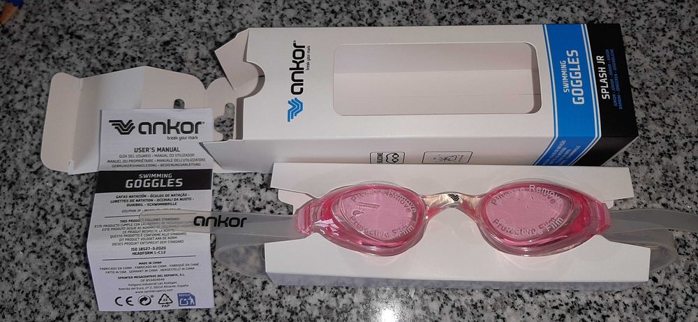 NOVOS Óculos Natação Ankor Júnior Rosa