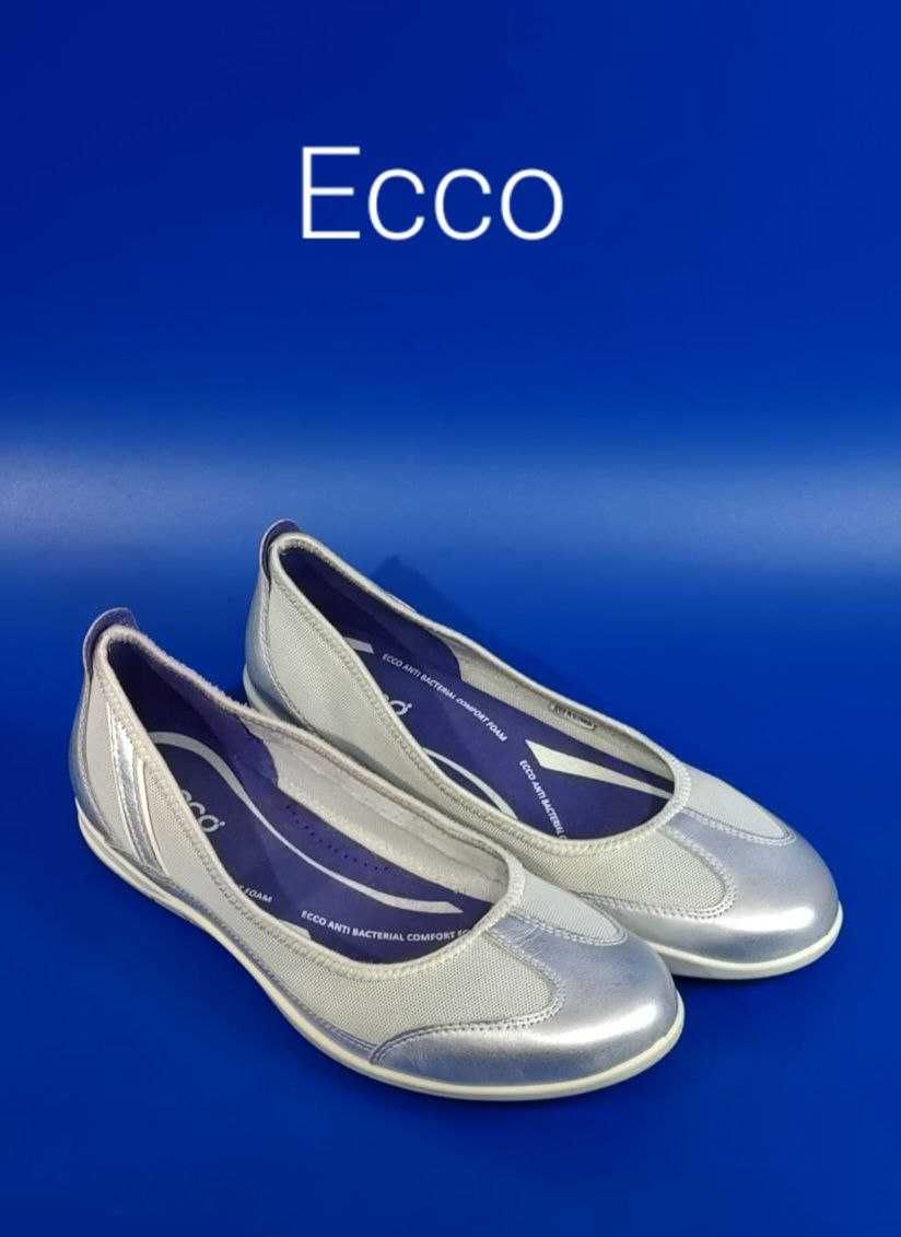 Кожаные женские балетки Ecco Bluma Оригинал