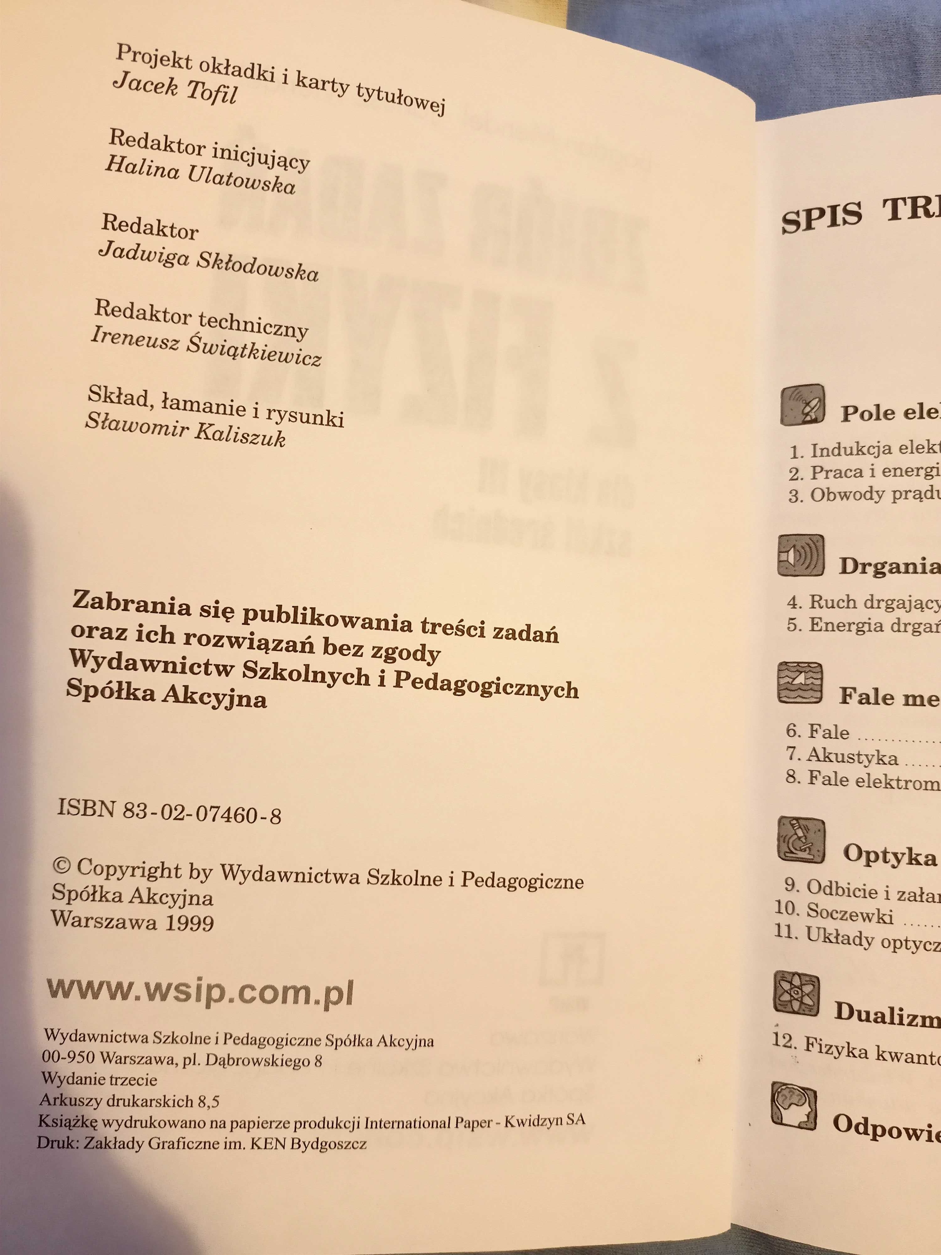 Zbiór zadań z fizyki dla klasy III szkół średnich - Bogdan Mendel