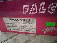Falcon, zimowe skórzane, solidnie wykonane kozaki, buty rozm 32