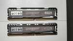 Crucial Ballistix DDR4 8gb (2x4) 2400Mhz działają na 3200Mhz.