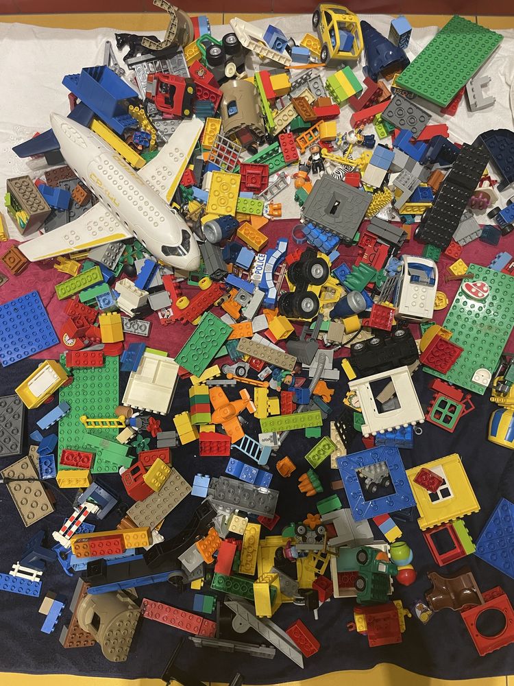 Klocki lego duplo na wage 10 kg + kolejka elektryczna GRATIS