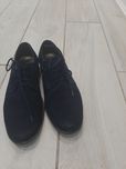 Buty  eleganckie granatowy zamsz komunijne dla chłopca
