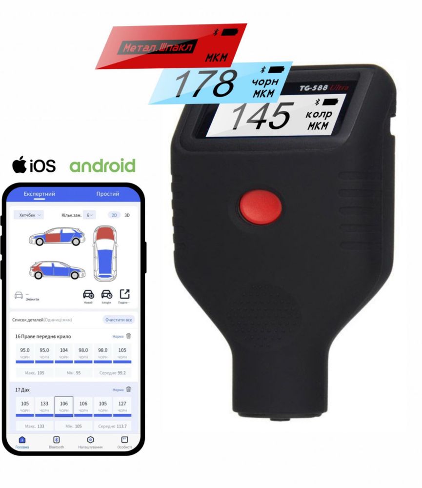 Товщиномір Profiline TG-588 Ultra (оренда)