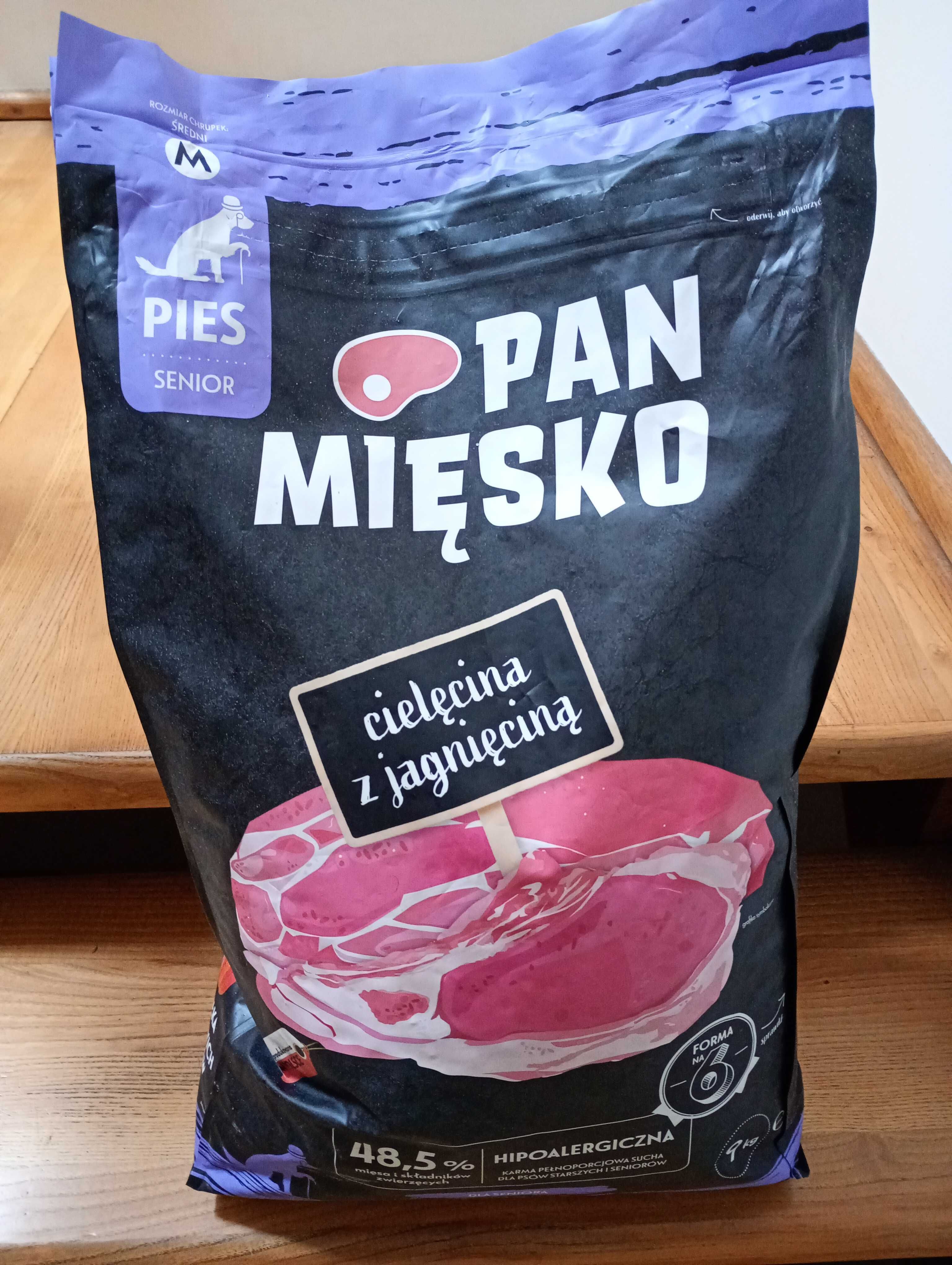 karma Pan Mięsko senior 9kg M cielęcina z jagnięciną