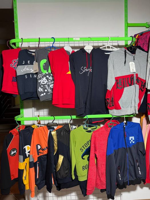 Дитячий Підлітковий одяг ОПТ Куртки Худі Джинси Штани взуття терміново