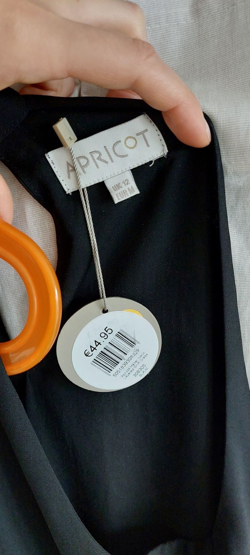 Sukienka Apricot M 38 czarna z metką dekolt halter wiązana