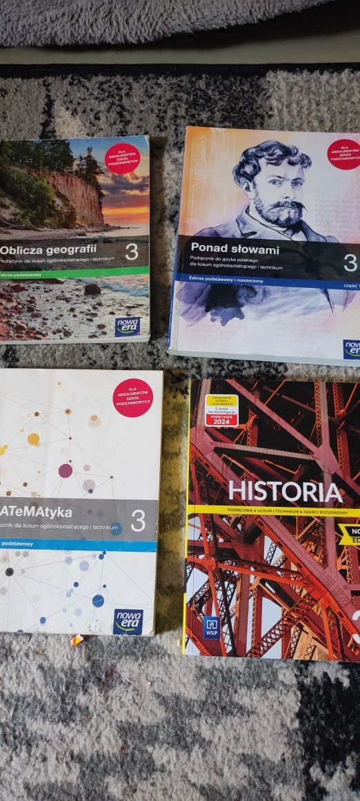 Sprzedam podręczniki do klasy 3 LO i technikum