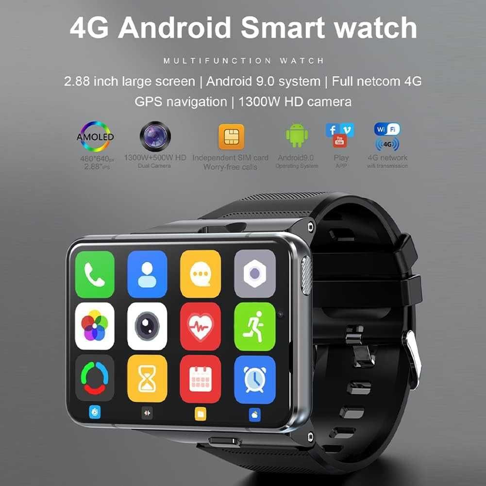 Relógio de pulso esportivo Android 9.0 Smartwatch GPS