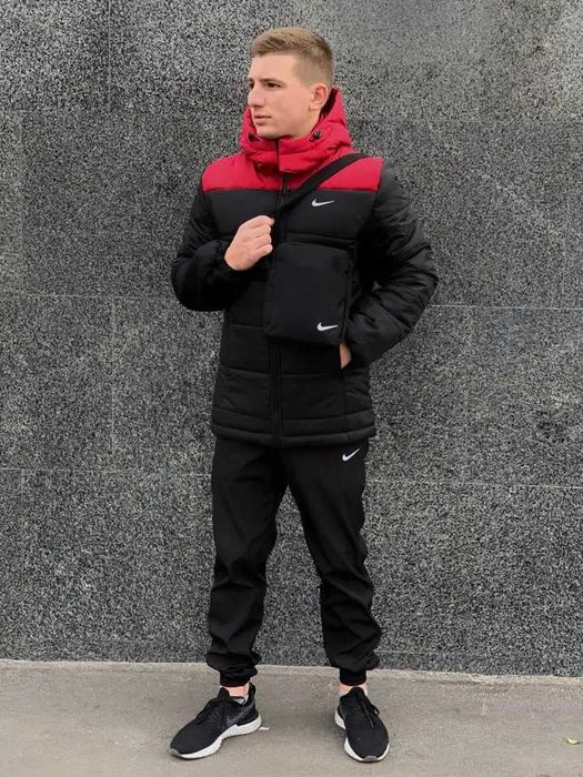 Костюм мужской зимний Nike до -25° куртка штаны сумка перчатки найк