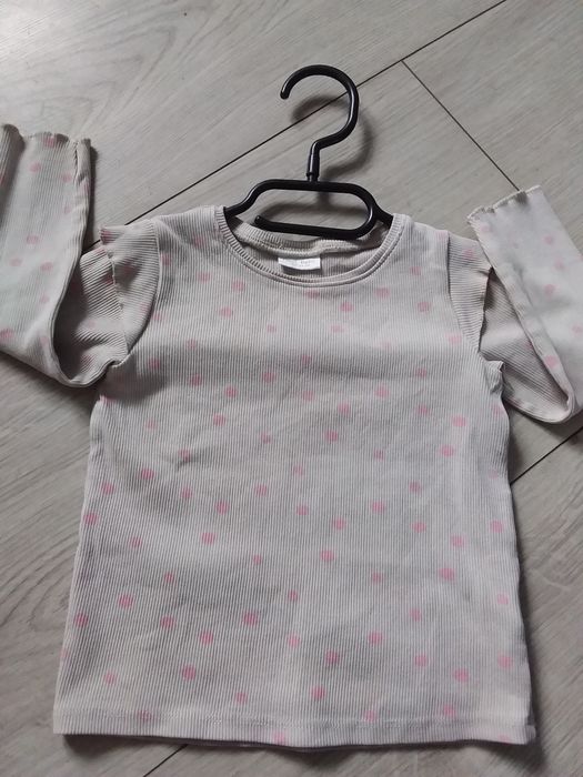 Bluza dziewczęca, sweter, bluzka z długim rękawem, H&M, 80/86
