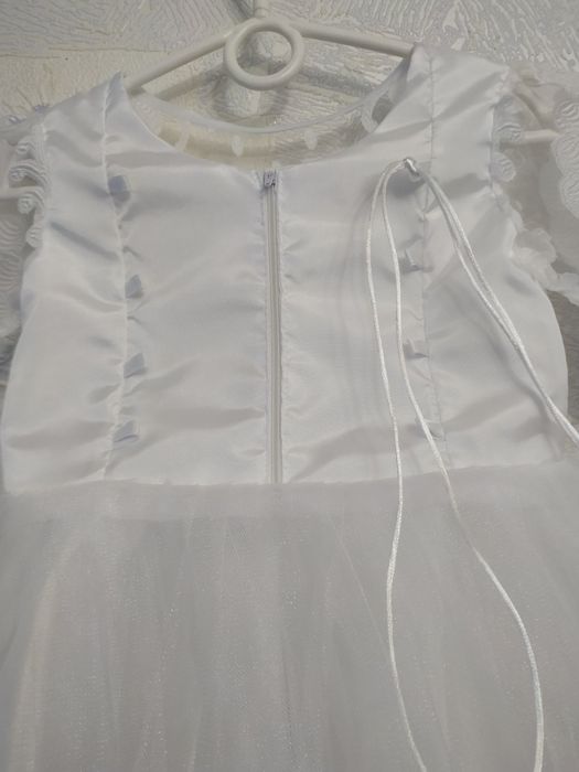 Новорічна біла сукня Сніжинка для дівчинки. Белое платье для девочки