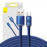 Kabel Usb Do Usb-C Baseus Crystal Shine, 100W, 2M (Niebieski)