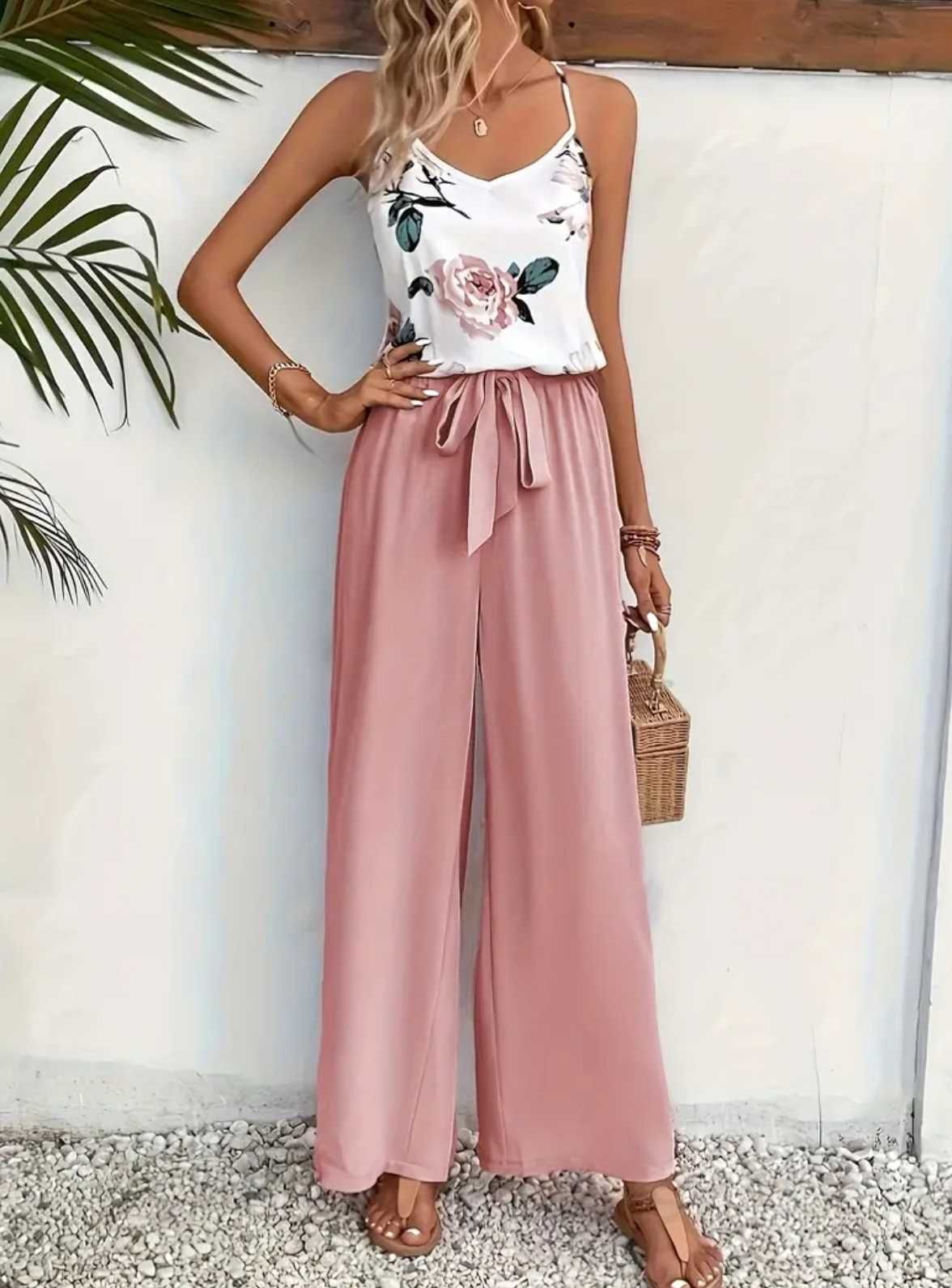 Conjunto elegante verão mulher