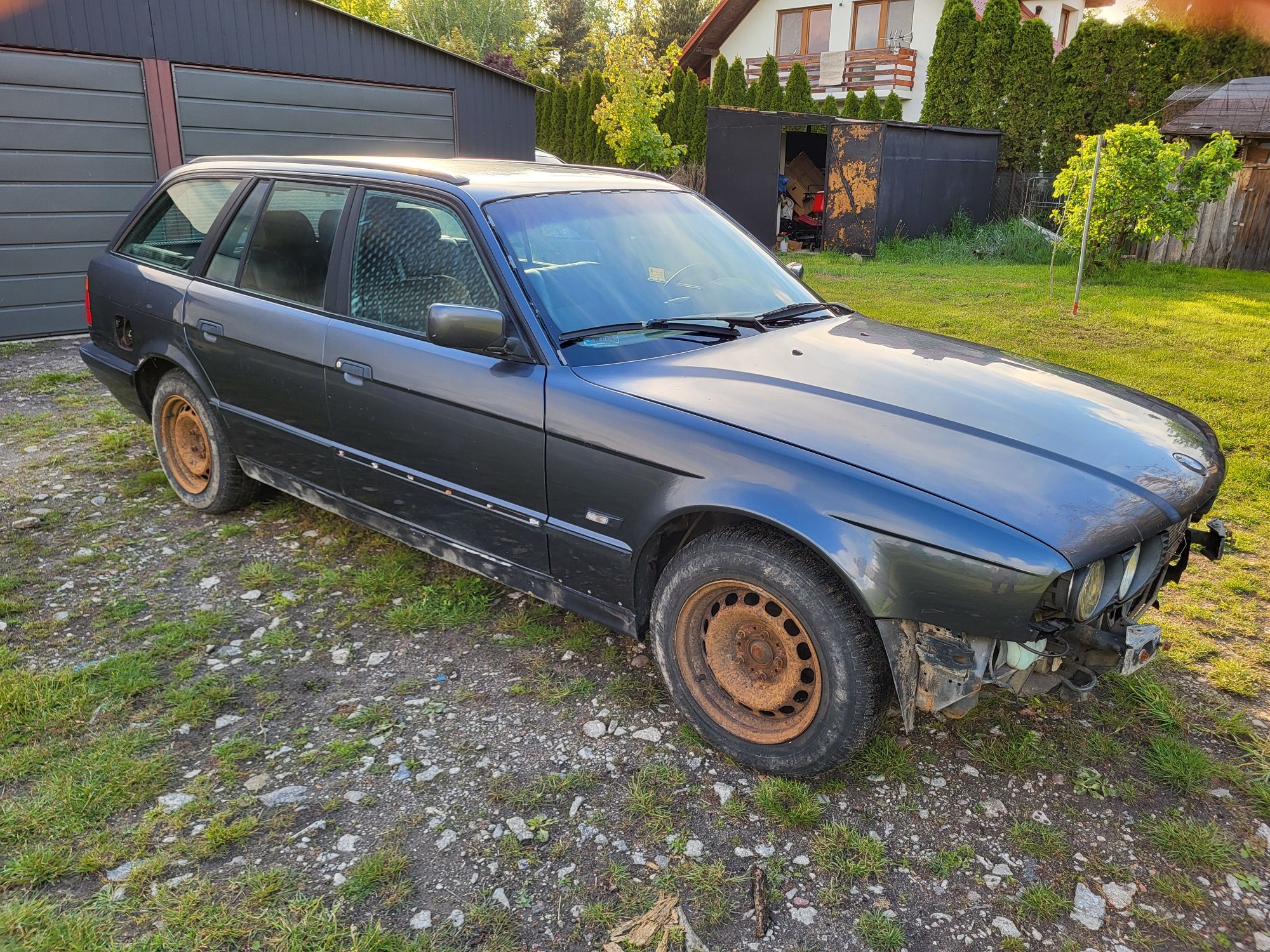 Części BMW E34 2.5 tds m51d25 drzwi błotnik maska lift Shadow Line