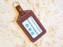 Borubar Skóroszyj - ID cardholder / etui na kartę / identyfikator LUX