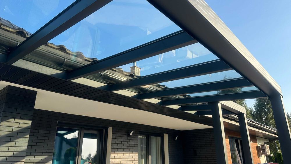 Zadaszenie Tarasu Aluminiowe wiata szkło Ogród zimowy Pergola