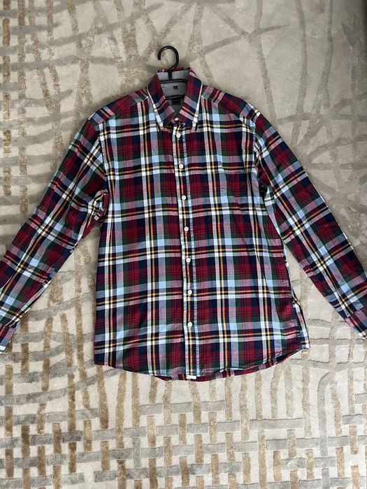 Чоловіча картата сорочка, М мужакая рубашка в клетку в клітинку