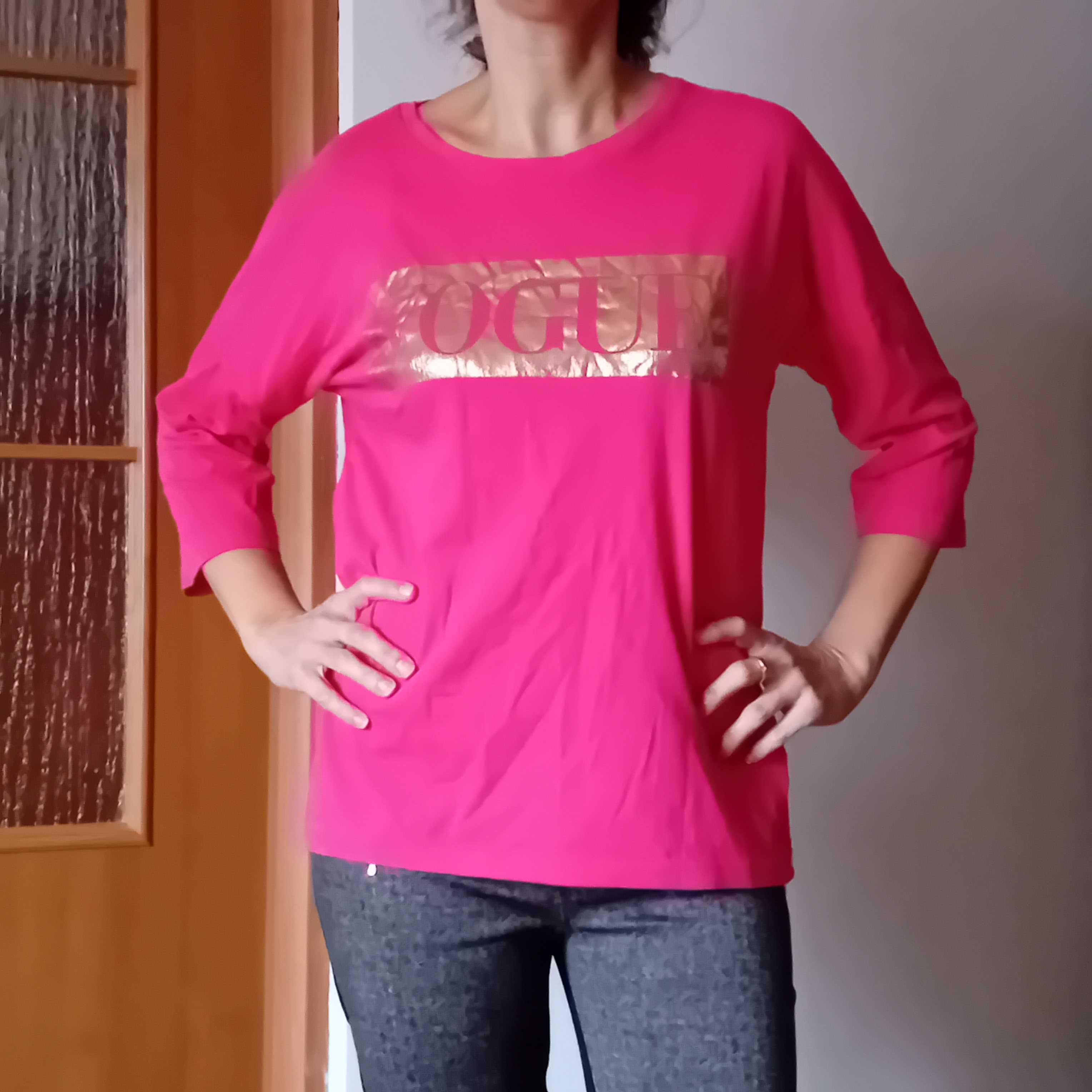 bluzka różowa 40 42 tshirt
