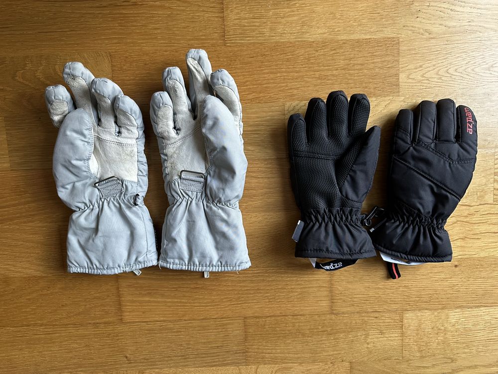 Luvas da neve 10-11 anos e 6-7 anos