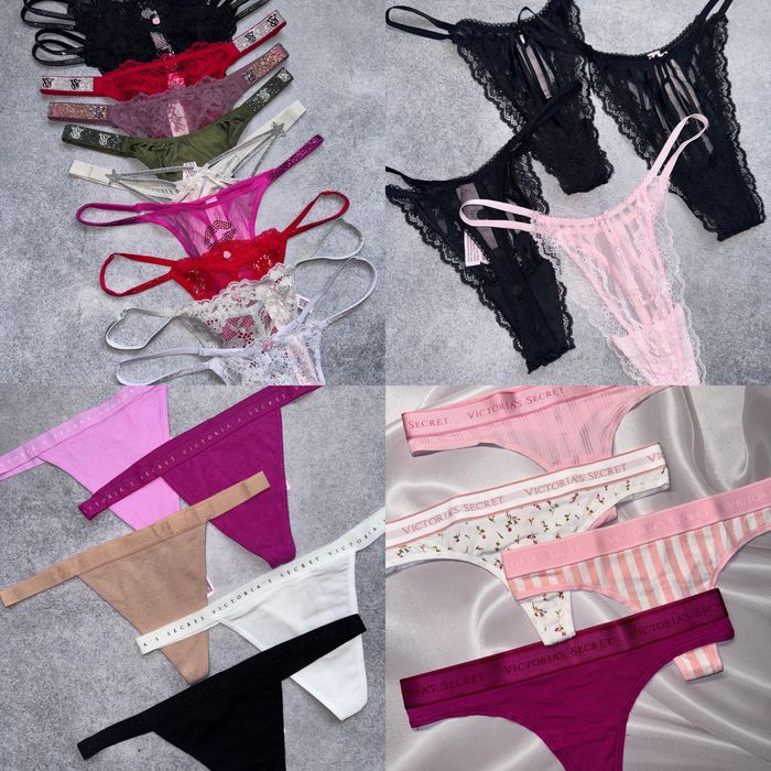 Жіночі трусики безшовні, бразиліана, стрінги PINK / Victoria’s Secret
