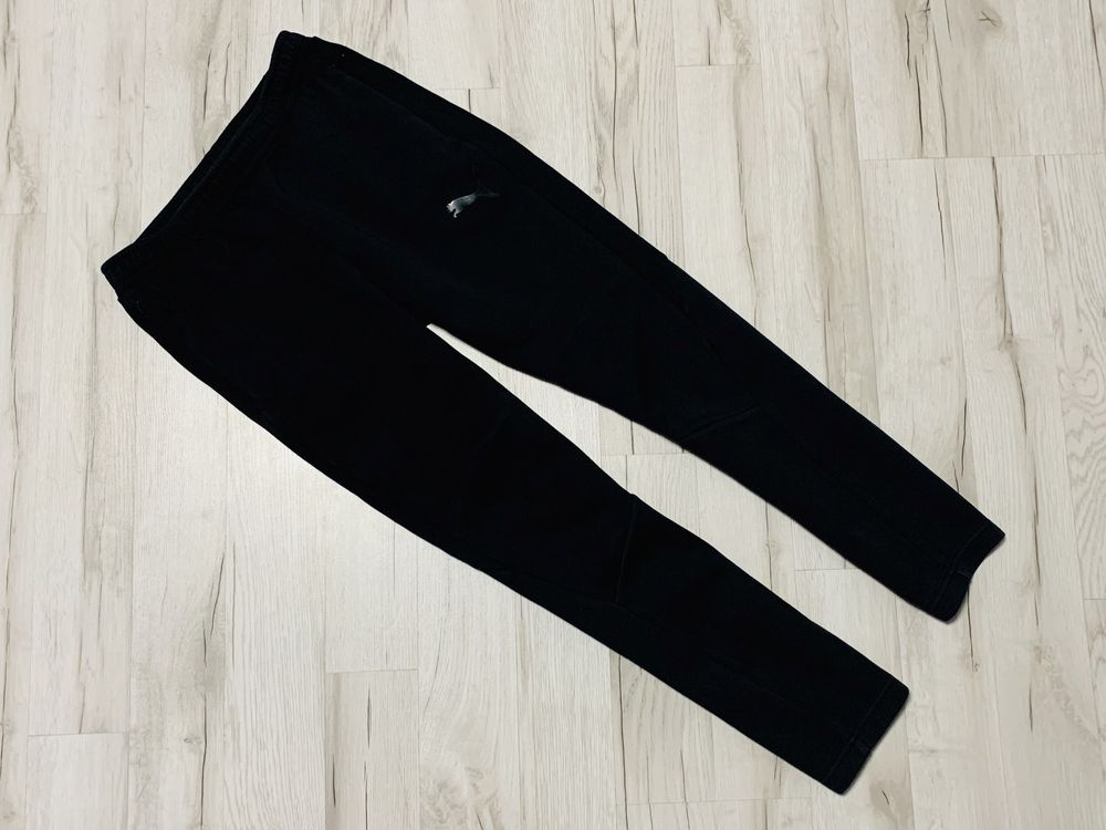 Puma_Dresy Bluza + Spodnie Bawełniane Czarne Meskie_S