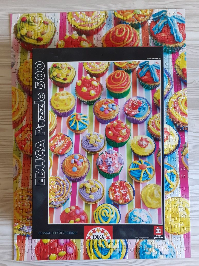 Puzzle 500 Colorful Cupcakes