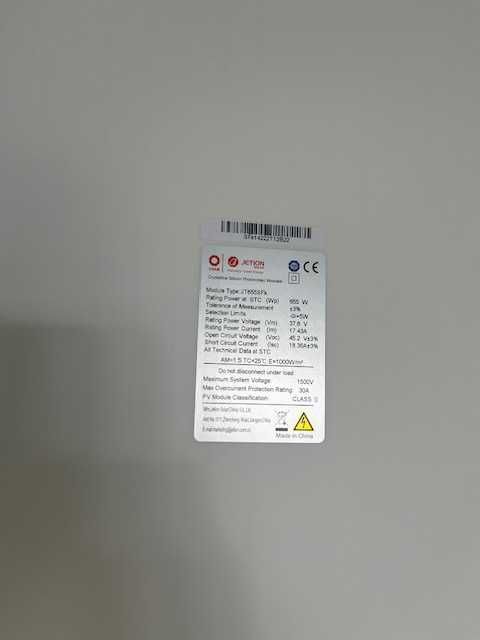 Panele fotowoltaiczne 655W, NOWE