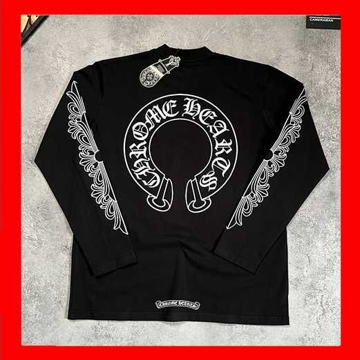 БЕЗ ПЕРЕДПЛАТИ‼️ Лонгслів Chrome Hearts / Хром хартс / S-L