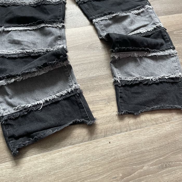 flared jeans ragged y2k sk8 drip drill джинси кльош флейред