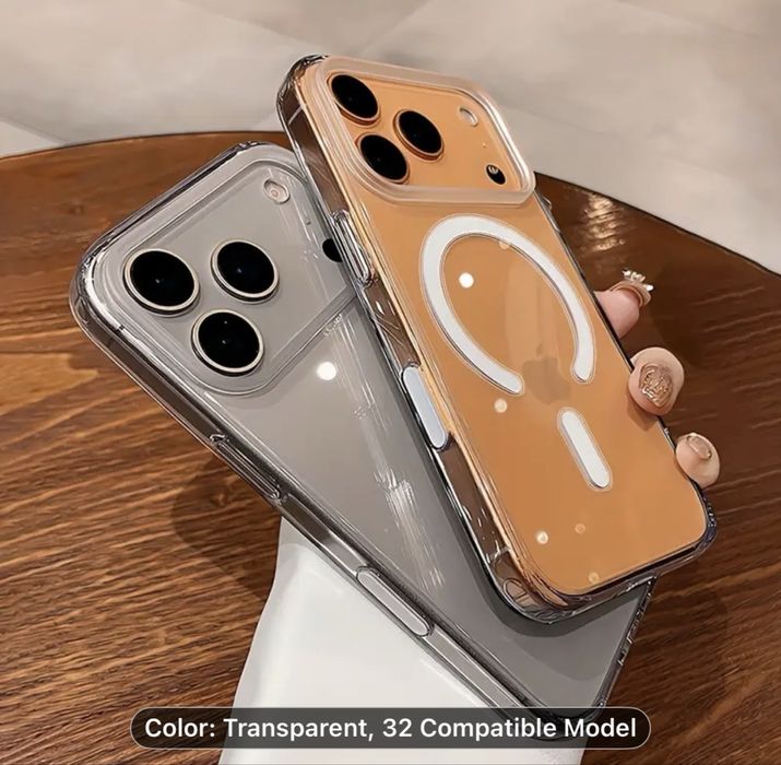 Capa Transparente para iPhone 12 até 17 Plus – Nova
