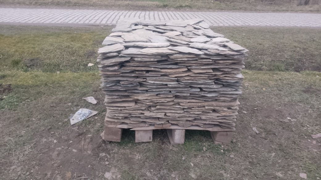 Kamień elewacyjny naturalny łupek szarogłazowy