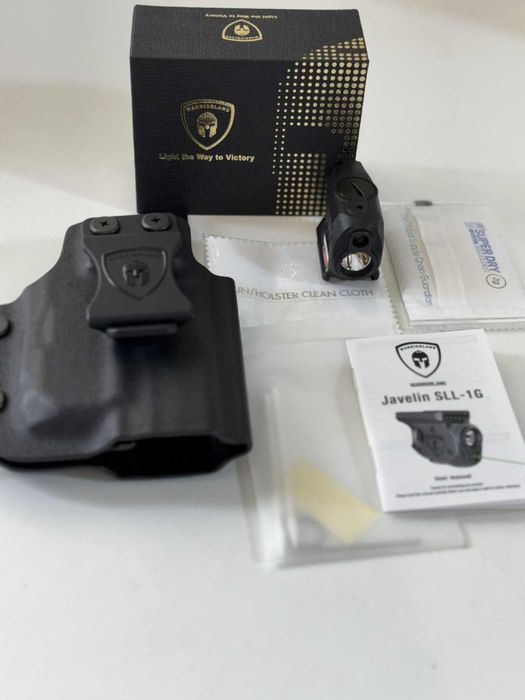 Latarka taktyczna z zielonym laserem