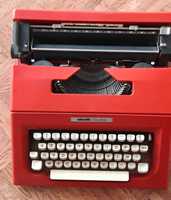 Maquina de escrever olivetti college vermelha