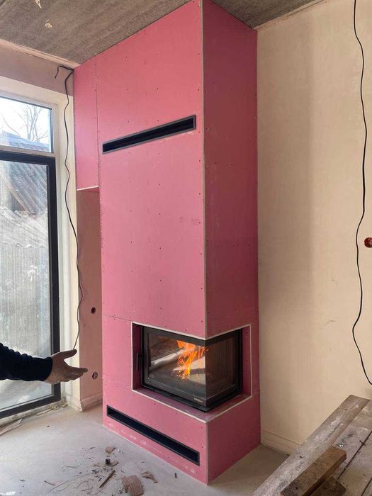 Монтаж установка камина, топки, печи, дымохода. Мастер по каминам