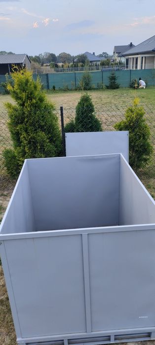 Skrzynia metalowa , skrzynia paletowa, girttbox, skrzynia na zboże.