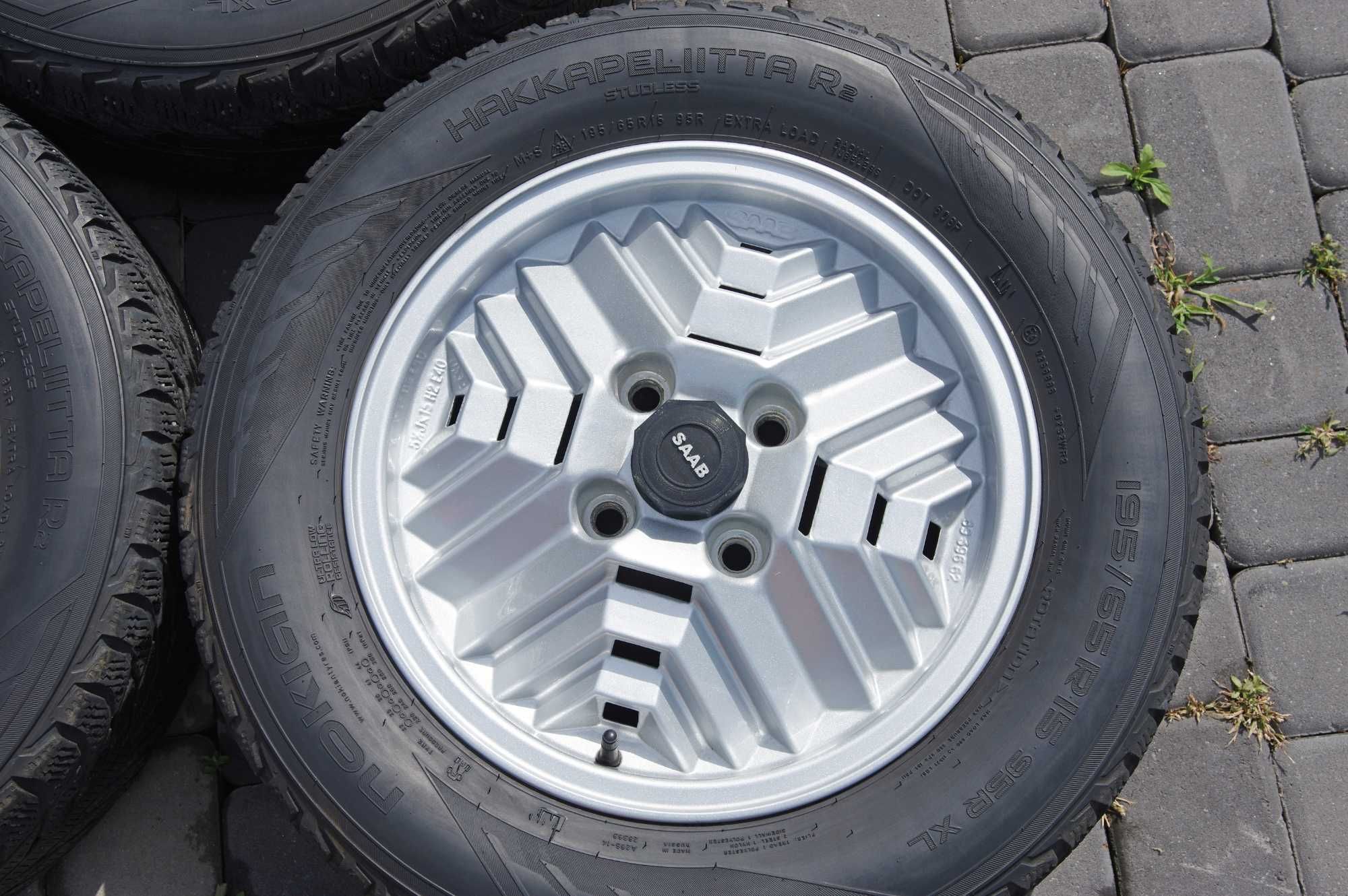 Felgi aluminiowe Saab Inca 15x5.5 koła 4x114,3 opony zimowe