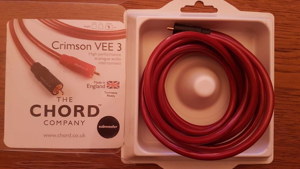 CHORD Crimson VEE3 kabel do subwoofera 3m