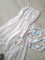 Sukienka Lindex biała 158 i bluzeczka h&m 158