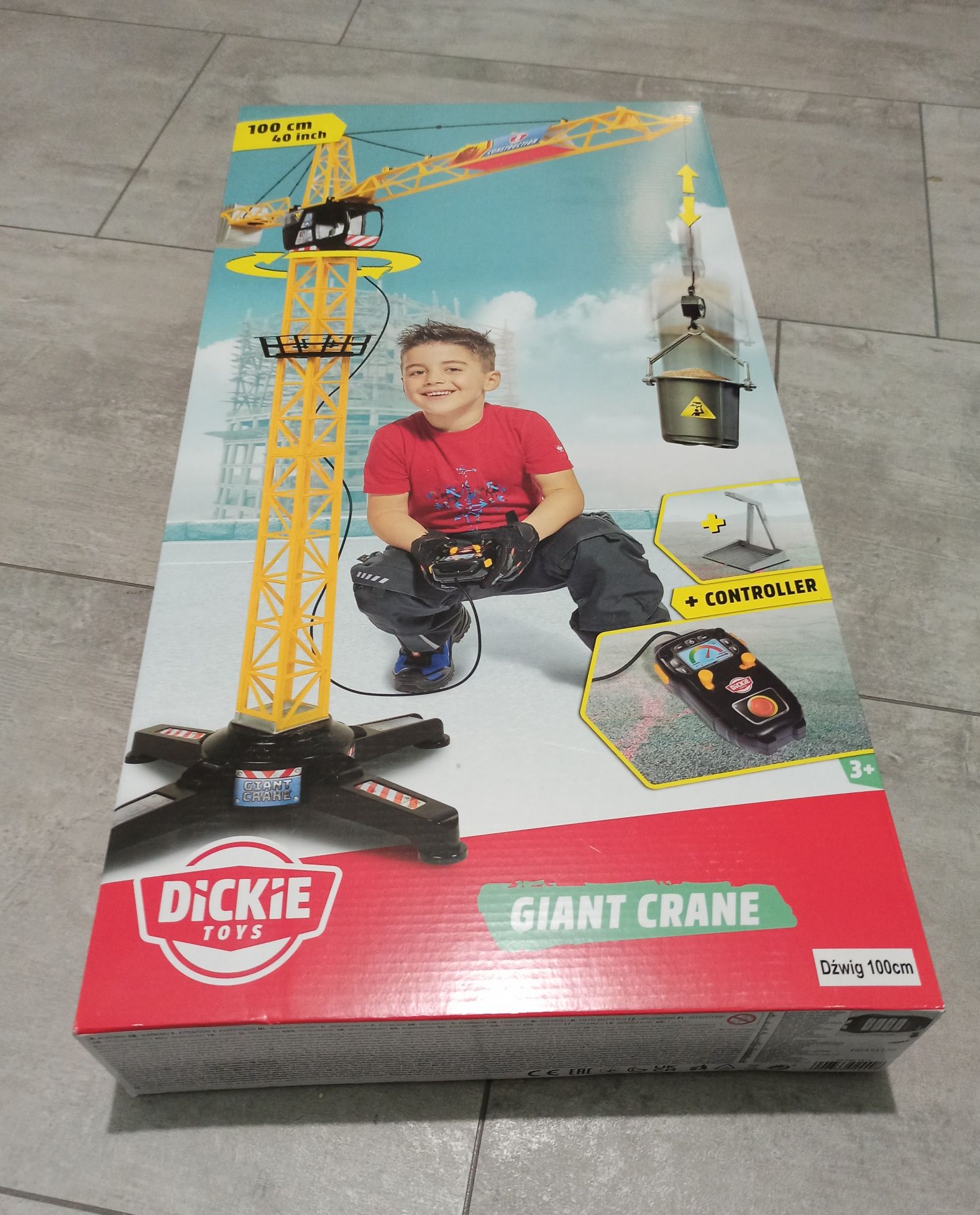 Dickie Toys Dźwig Gigant Dźwięk 100 cm Zdalnie Sterowany