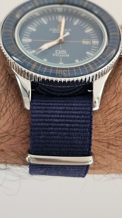 Relógio Certina DS PH200M Azul com Pulseira Nylon