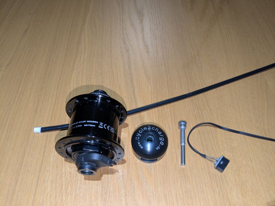 Cycle 2 charge ładowarka USB na dynamo + piasta z dynamo gratis