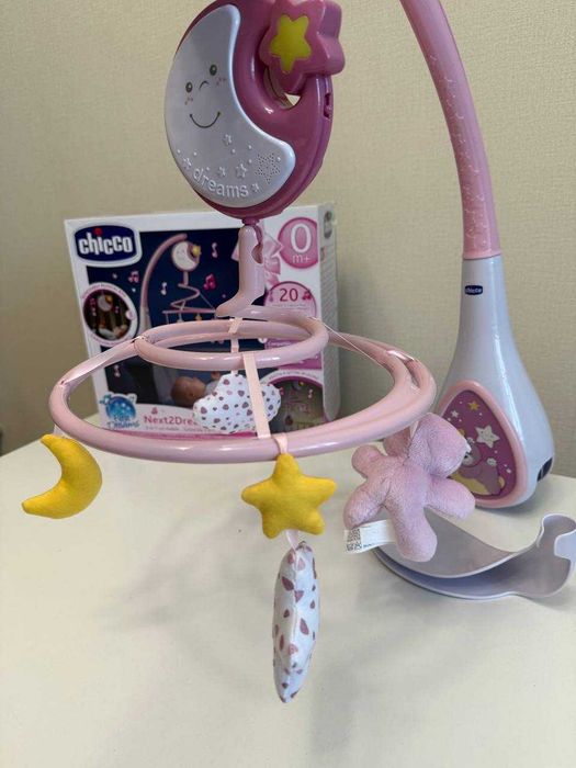 Дитяча карусель-мобіль на ліжечко 3в1, Chicco First Dreams