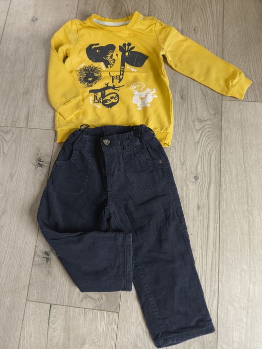 Zestaw rozm. 86. Bluza + sztruksy.