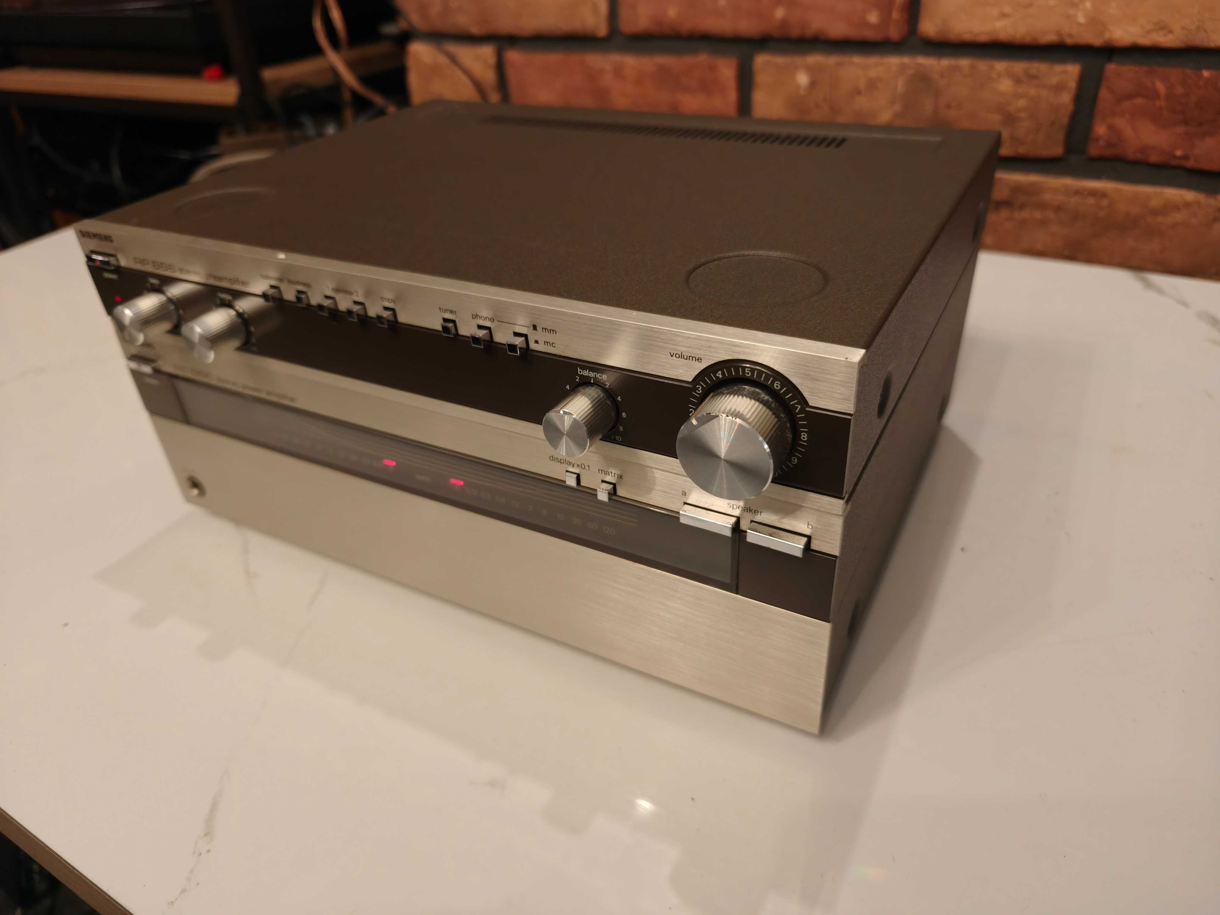 SIEMENS RE-666 + RP-666 ! Końcówka mocy i przedwzmacniacz.